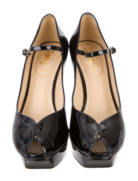 ysl tribute patent leather mary jane pumps|Yves Saint Laurent .